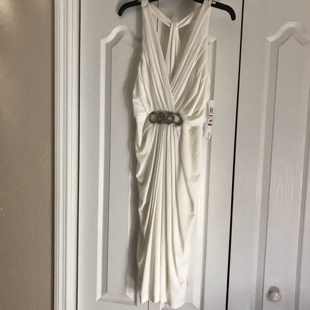 Soft white cocktail dress